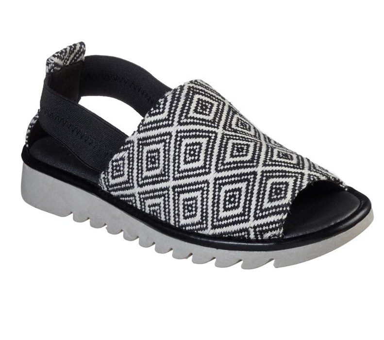 Skechers Jigsawed - Picnic - Womens Sandals Black [AU-TX4469]